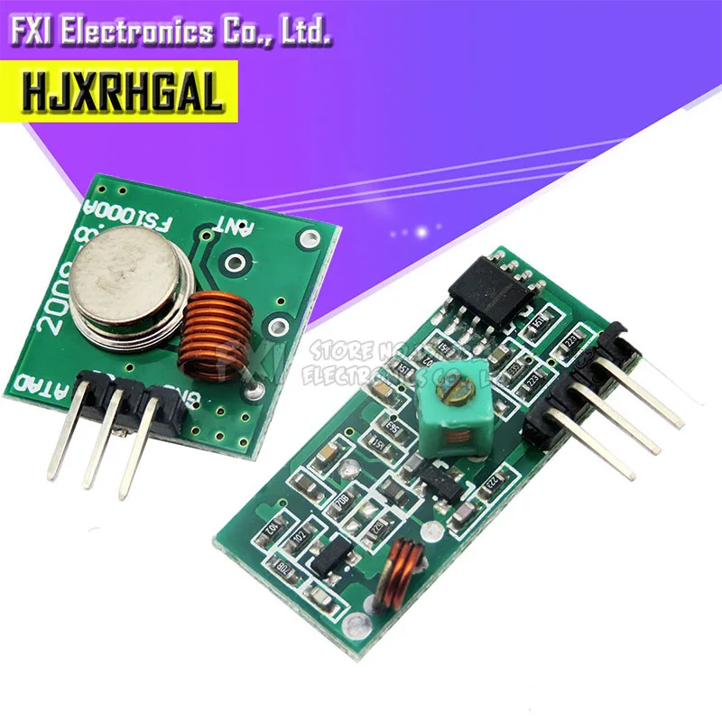 1 pair (2PCS) 433Mhz RF transmitter and receiver Module link kit for /ARM/MCU WL diy 433mhz wireless free shiping | Электронные