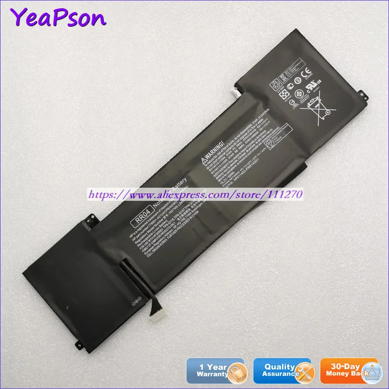 Оригинальный аккумулятор Yeapson RR04 для ноутбука Hp Omen 15-5003TX 15-5114TX 15-5210CA 15-5006TX |