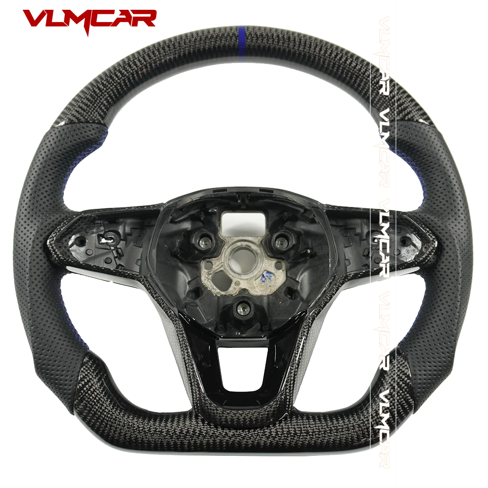 Private Custom Carbon Fiber Steering Wheel For Vw Golf 8 Mk8 R Gti R