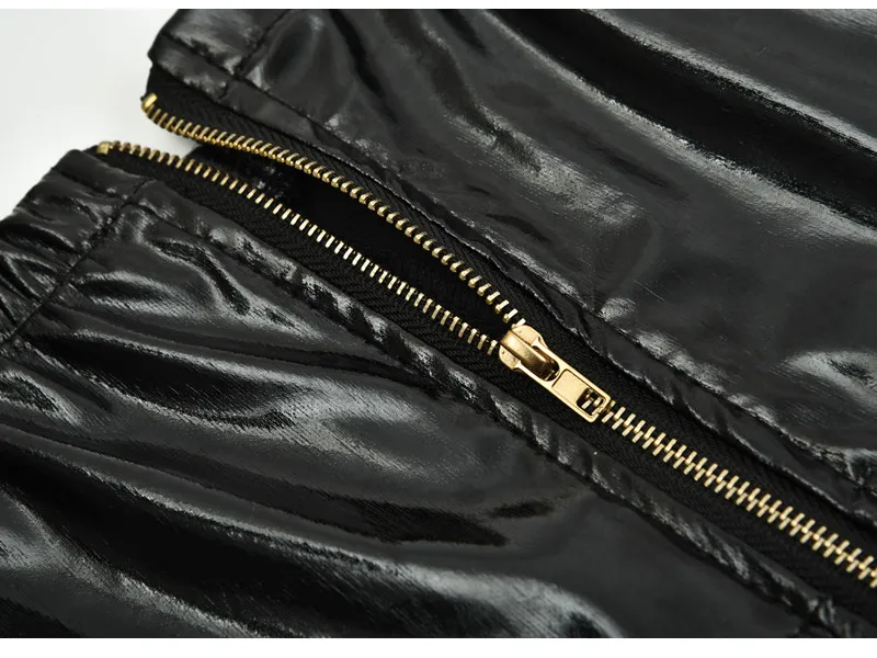 Women leather vinyl pants fetish wet look leather skinny pant exotic dancewear chaps pole dance sexy pants for women clubwear