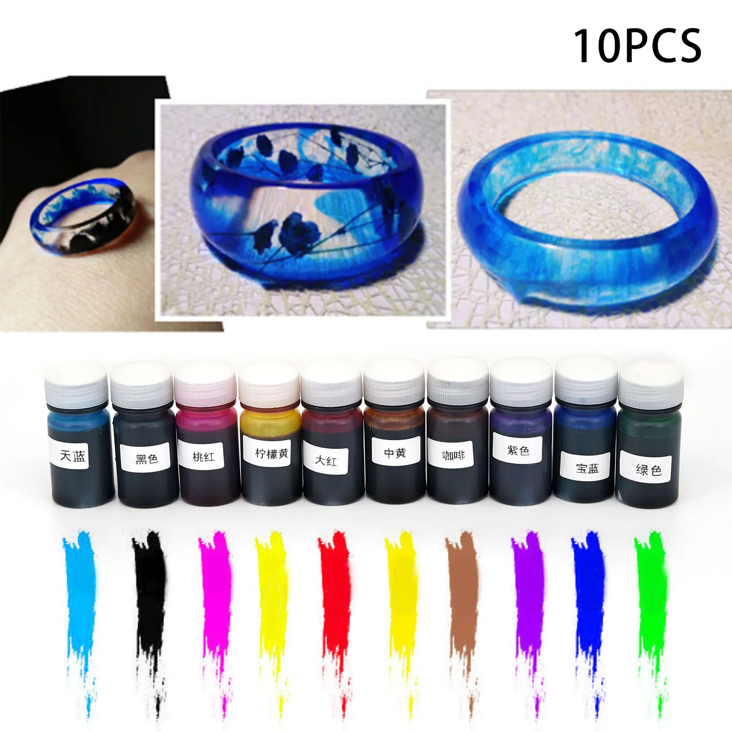 

Props Pigment Supply Liquid Making Jewelry Tool Accessory Set Decoration DIY Silicone Resin Dye Parts