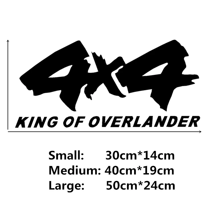 50 см * 24 4x4 автомобильные наклейки King Of Overlander креативные Декоративные для 4WD SUV Jeep
