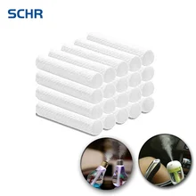 10Pcs Aromatherapy Inhaler Refill Wick Stick Package Nasal Inhaler Replacement Cotton Wicks