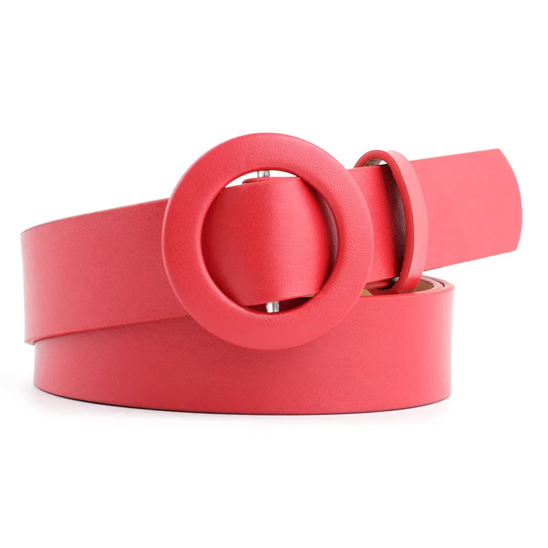 Fibbia Rotonda Cintura Da Donna Cintura Moda Cintura In Pelle Pu Fibbia In Metallo Cuore Cinture Ad Ardiglione Per Donna Abito Per Il Tempo Libero Jea