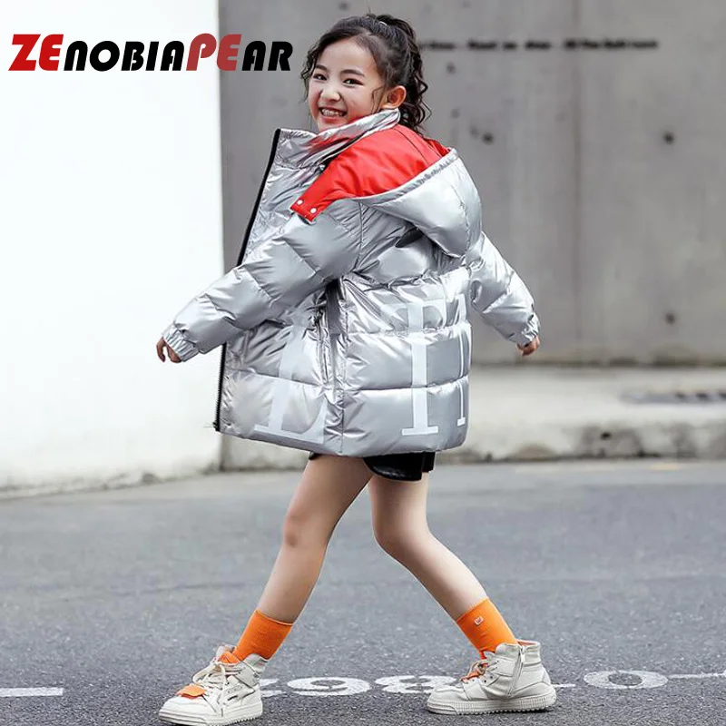 

Boys Down & Parkas 4-12 Years Old winter Children Outerwear Boys Casual Warm Down Jacket for boys Solid Boys Warm coats