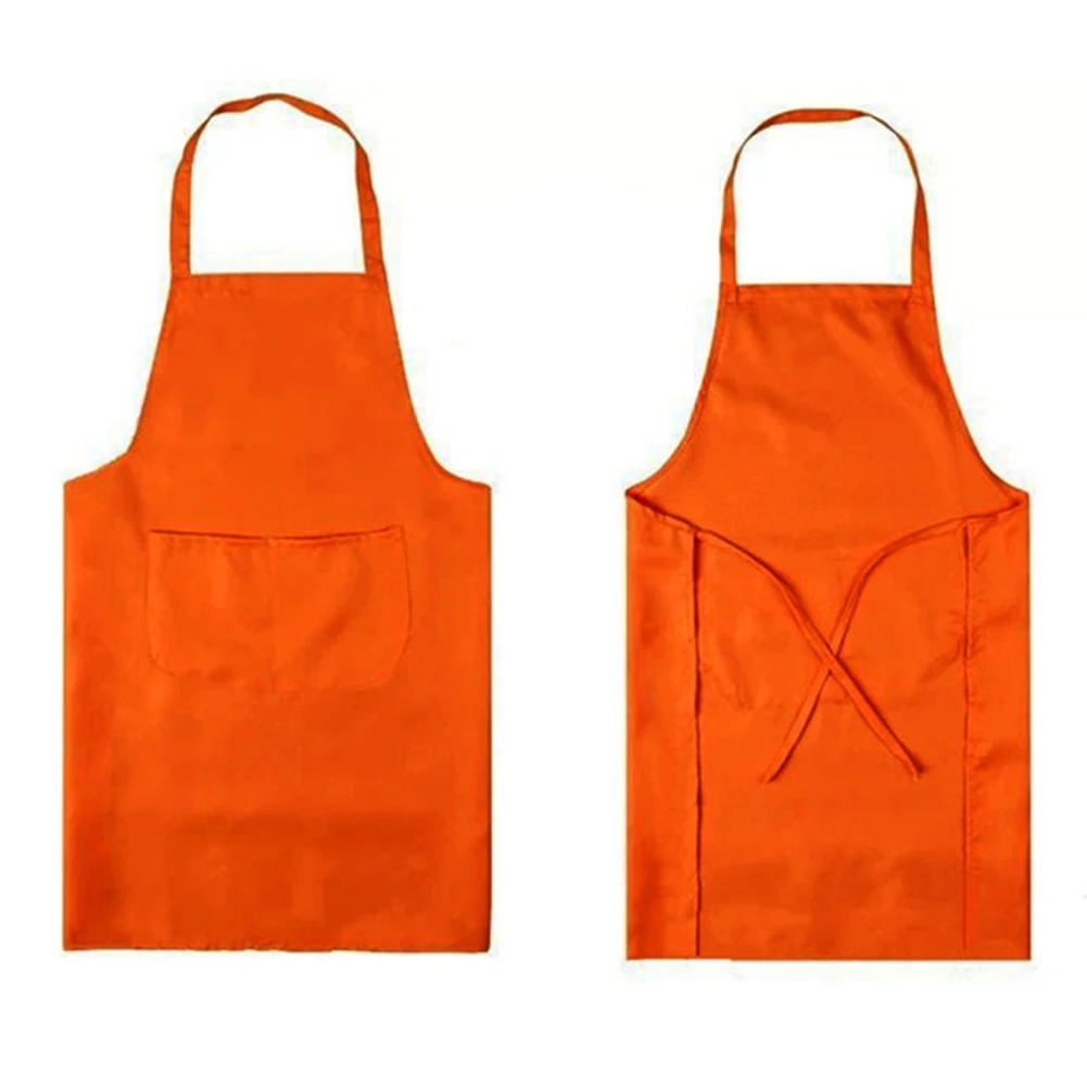 Women Men Kitchen Apron Home House Chef Butcher Restaurant Cooking Baking Dress Lady Apron with Pockets Kitchen Accessories
