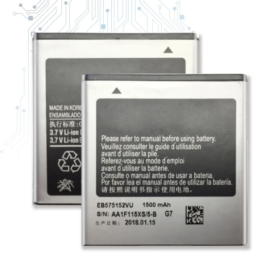 Сменный аккумулятор EB575152LU 1650 мАч для Samsung Galaxy S I9000 I9003 I589 I8250 I919 D710 I779 I9105 + номер