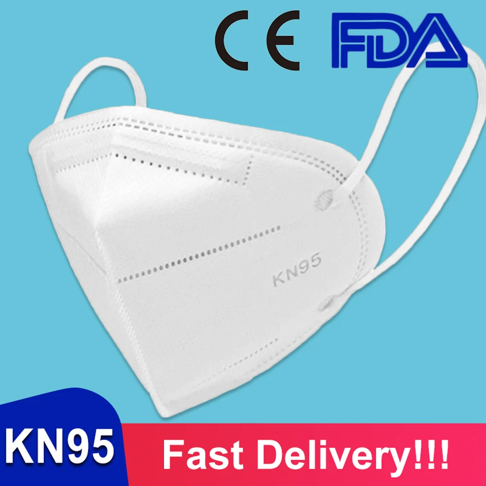 

10Pcs N95 Mask Safety Protective Face Mask Anti Pollution/fog /Dust/ KN95 Mask Multi Layer Filter Breathable Mouth Face Masks
