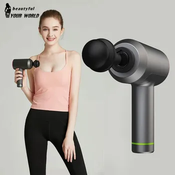 

Massage Gun Cordless Percussion Massager Quiet Powerful 5 Massage Heads Provides Full Body Relief for Muscle Ache Pain Tension