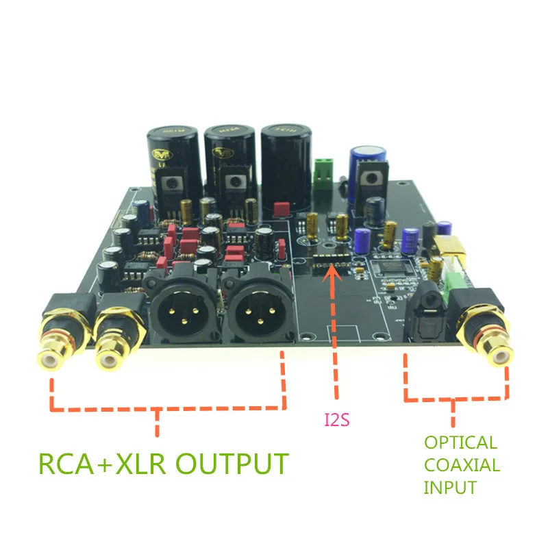 ES9038 ES9038PRO декодер ЦАП собранная плата цифро-аналоговый аудио конвертер опция USB XMOS XU208 или Amanero для HIFI аудио