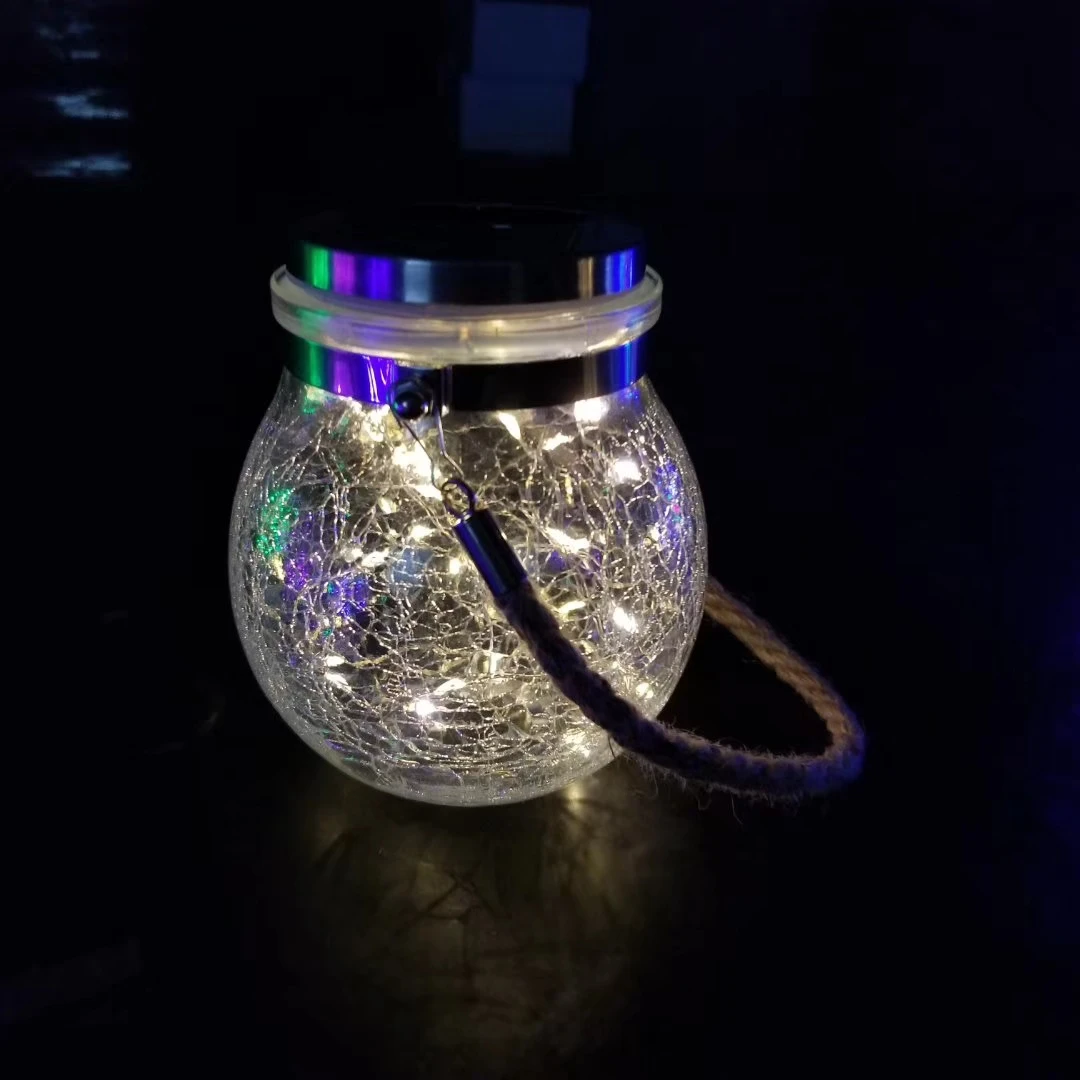 Светодиодный Сказочный светильник на солнечной батарее Mason Jar светильник s для наружного Патио вечерние свадебные садовые украшения для двора светодиодный лампы - Испускаемый цвет: Warm white