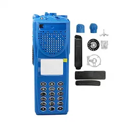 VBLL Blue Walkie Talkie Full-keypad Replacement Repair Cover Housing Case Kit for Motorola XTS3000 Model 3 2 Way Radio