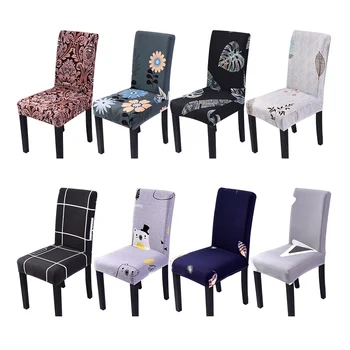 

Printing Covers Universal Size Chair Cover Seat Chair Covers Protector Seat Slipcovers for Hotel Banquet Home Wedding Decoration