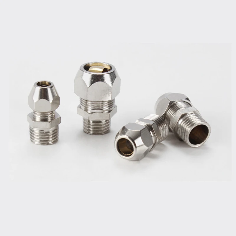 1/8 &quot1/4&quot 3/8 &quot1/2&quot BSP Мужская резьба 4 6 8 10 12 14 16 мм OD трубка латунь наконечник