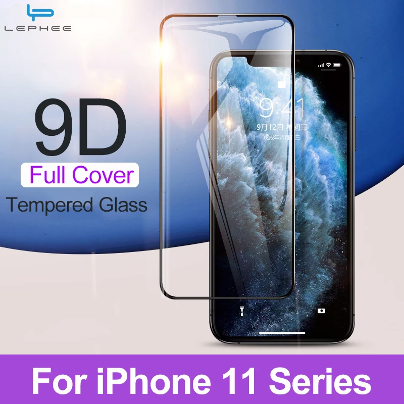 

9D Glass For iPhone 11 Pro Max XS XR X Screen Protector Protective Glass On The For iPhone X XR XS Max 11 Tempered Glass Film
