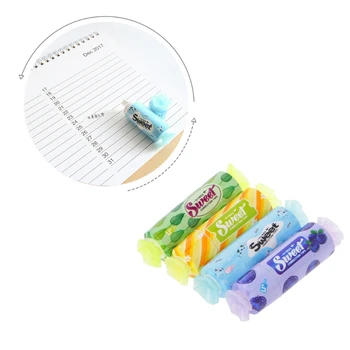 

1Pc Lovely Kawaii Candy Correction Tape White Out Roller Tool Stationery Office School Supply Gift
