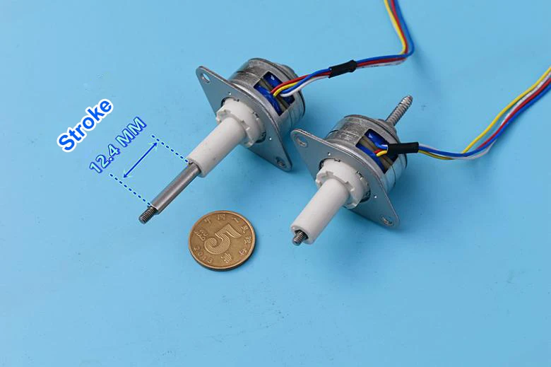 С источником питания от постоянного тока 6V 12V линейный винт шаговый двигатель 12