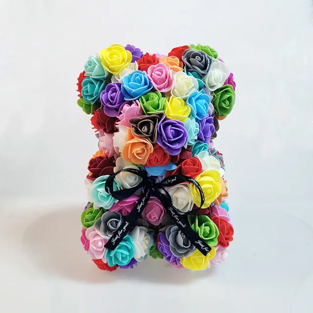 artificial rose bear