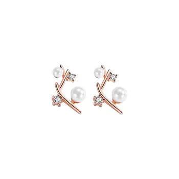 

Sen Pearl Earrings Korean Version of Elegant Small Fresh Earrings Wild Small Ins Ear Jewelry 925 Sterling Silver