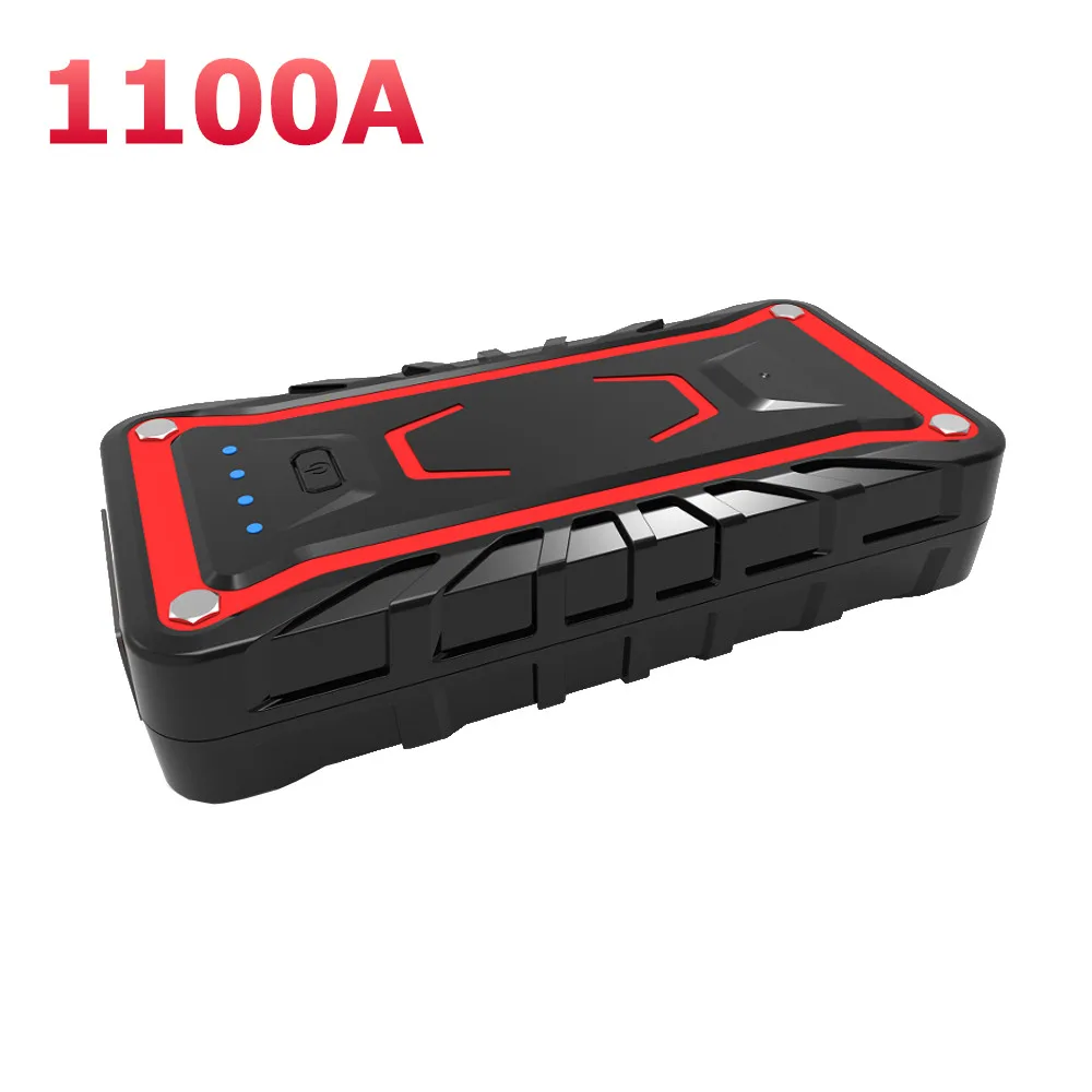 

1100A 12V 16000mAh Car Jump Starter Portable Emergency Battery Booster Pack Waterproof with QC3.0 LED FlashLight Battery Charger