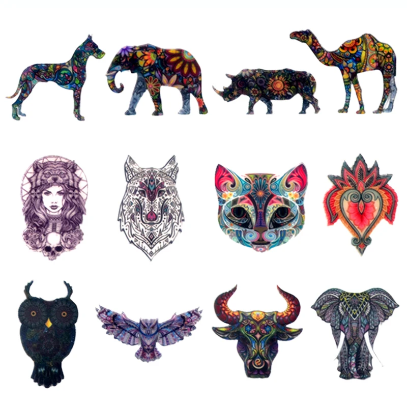 

Acrylic Badge Totem Animal Cat Cow Elephant Owl Camel Wolf Brooch Pin Icons Badges DIY Backpack Icons For Clothing Accessories