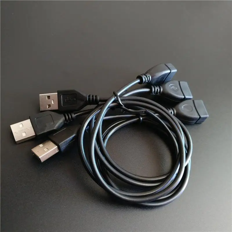 USB 2.0 Male to Female USB Cable 1.5m 0.6m Extender Cord Wire Super Speed Data Sync Extension Cable For PC Laptop Keyboard transfer cable