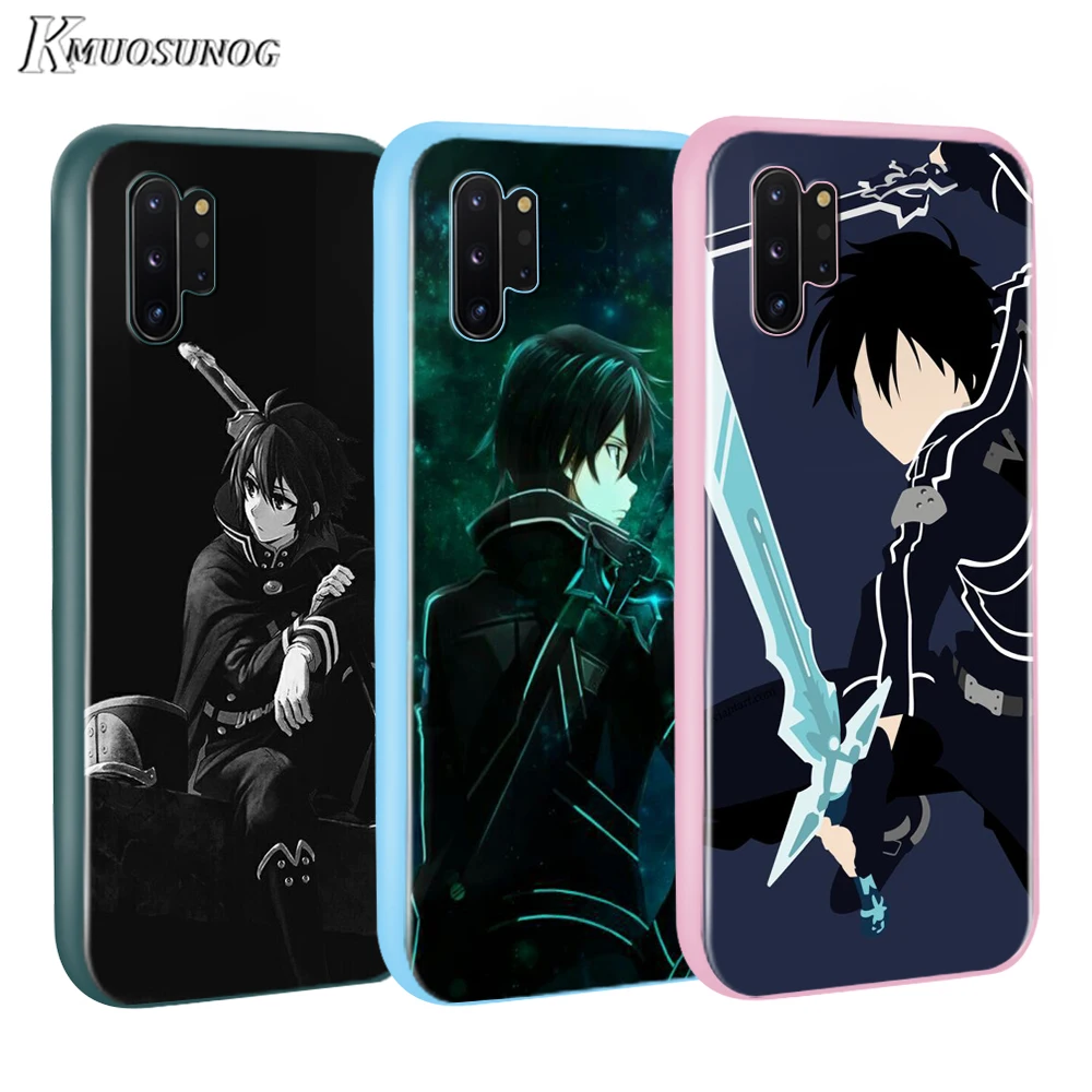 

Sword Art Online Baseus Candy Color Cover for Samsung Galaxy Note 10 9 8 S11 S10 S9 S8 S7 Plus Edge Phone Case