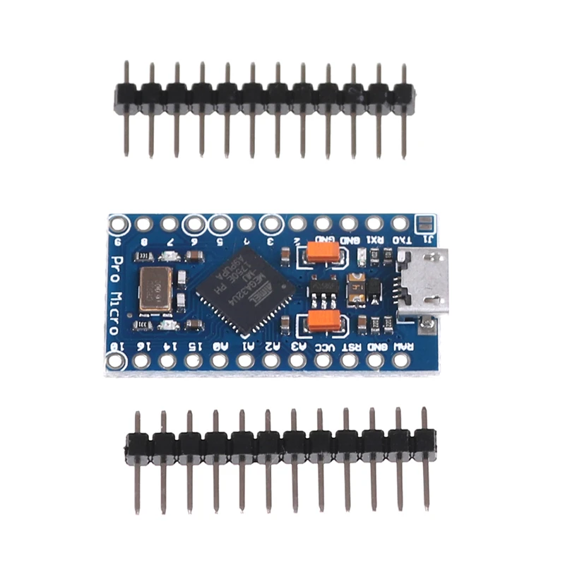 Новый Pro Micro ATmega32U4 5 в 16 МГц Замена ATmega328 для Arduino Mini с 2-рядным штыревым разъемом