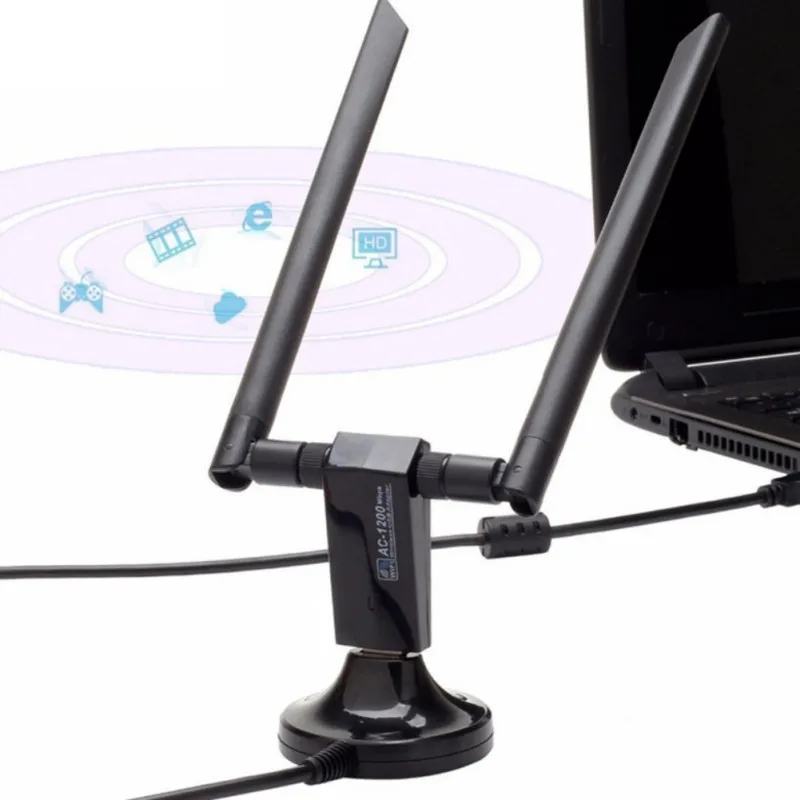 2,4/5 ГГц 1200 Мбит/с Беспроводная USB Сетевая карта USB3.0 карты памяти