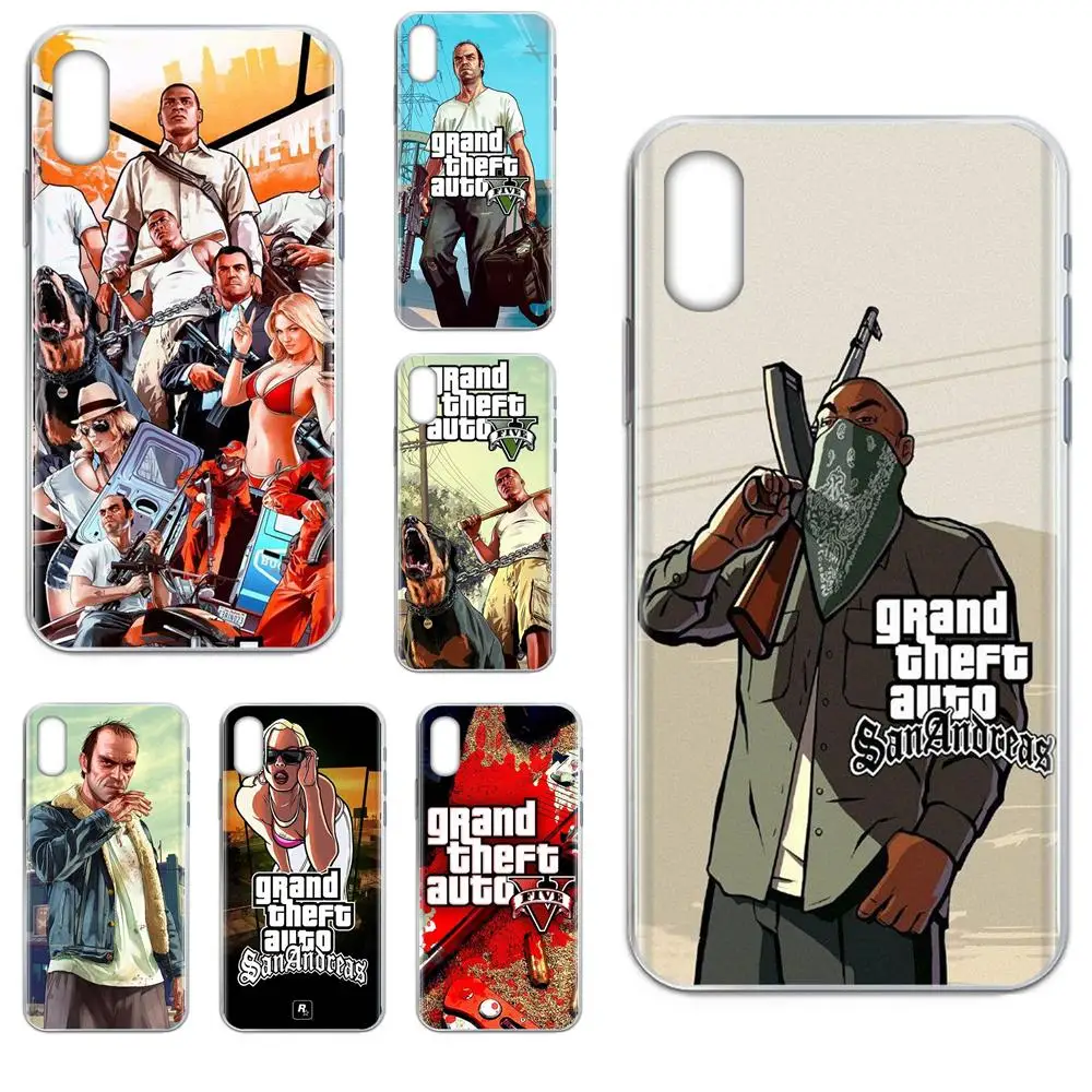 Gta San обладающий Grand Theft Auto 5 V для Xiaomi Redmi Mi 4 7A 9T K20 CC9 CC9e Note 7 8 9 Y3 SE Pro Prime Go Play | Мобильные