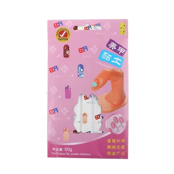 

Reusable Adhesive White Nail Fixing Glue Clay DIY Nail Tips Jewelry Display Wall Photo Frame Removable Fix Plasticine X7JA