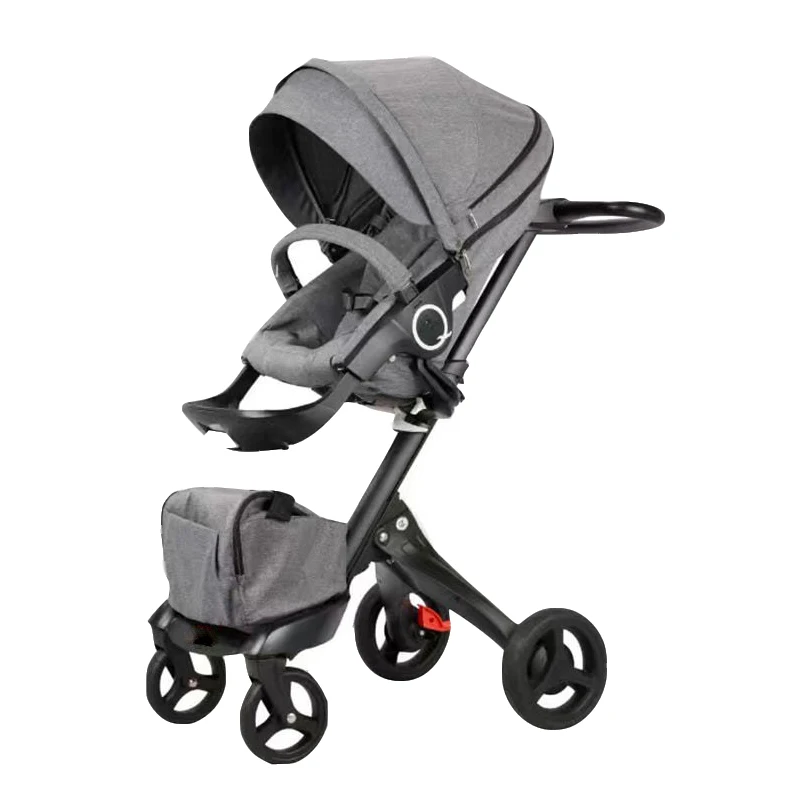 Dsland/детская коляска 3 в 1, роскошная коляска, складывающаяся в автомобиль, детская коляска на четыре сезона для новорожденных, детские коляски для маленьких мальчиков и девочек - Цвет: gray 1