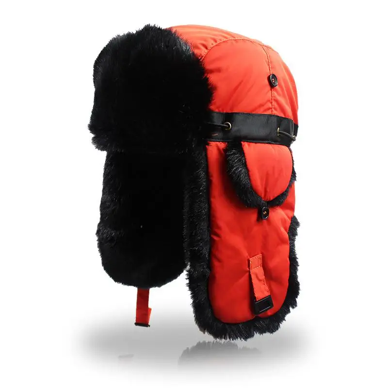 Новая уличная флисовая спортивная шапка для мужчин и женщин, походные шапки для туризма, рыбалки для охоты военный тактический колпачок теплая ветрозащитная зимняя шапка - Цвет: orange 2