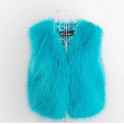 Vetement Winter Women's Faux Fur Coat Artificial Fur Vest Furry Vests Femme Jackets Plus Size Furry Fake Fur Gilet Z137