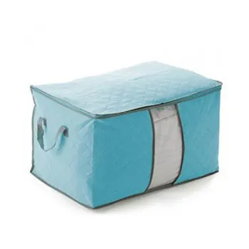 

Large Size Non-woven Fabric Portable Size Clothes Storage Bag Organizer Folding Home Closet Organizer For Pillow QuiltGreen