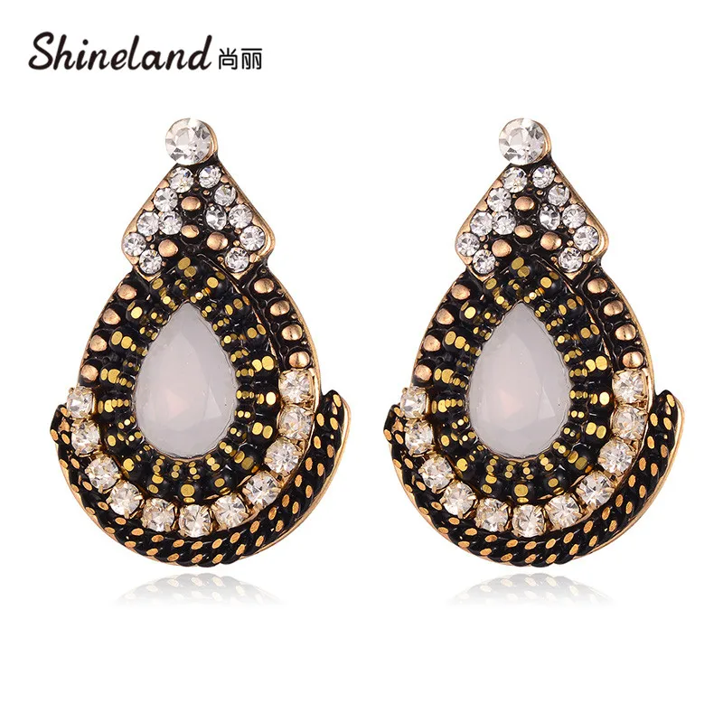Shineland этнические Роскошные винтажные антикварные Bijoux трендовые Бохо большие