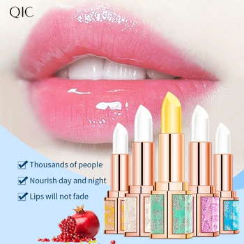 

Qic moisturizing lipstick Amber starry sky lip cream Repair lip lines dead skin natural fruit makeup lip balm Q915