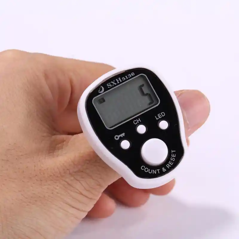 Mini LCD Elektronische Digital Tally Counter Hand Ring Finger LED-Licht Counter