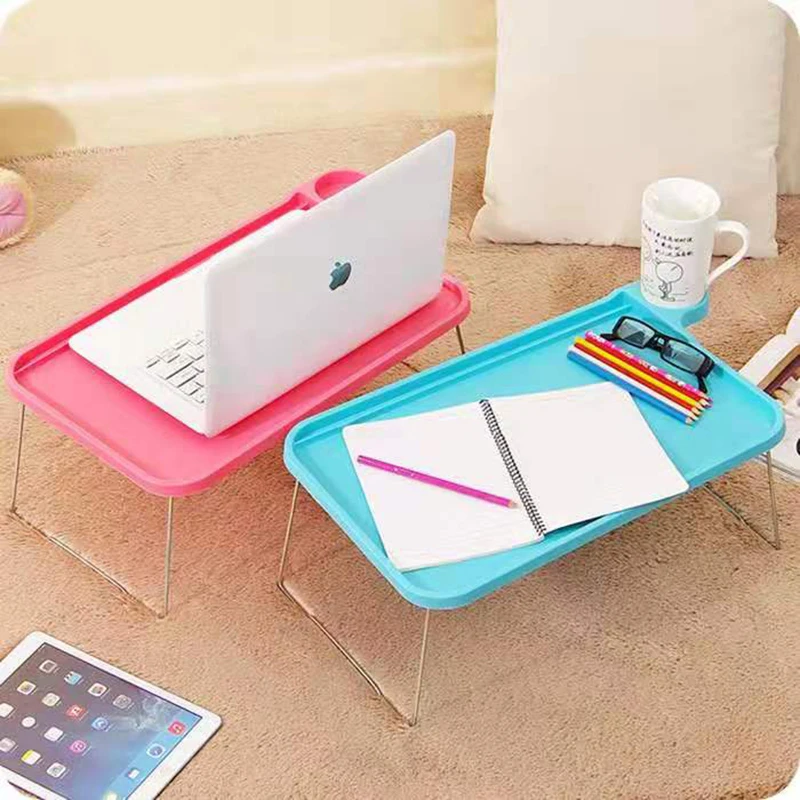Lazy Plastic Folding Simple Small Laptop Desk Creative Lazy Bed Learning Foldable Computer Table