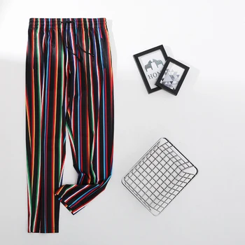 

Fashion England Style Print Pants Joggers Vintage laceup Loose Trousers pantalones hombre Hip Hop Pants Men 2XL Streetwear