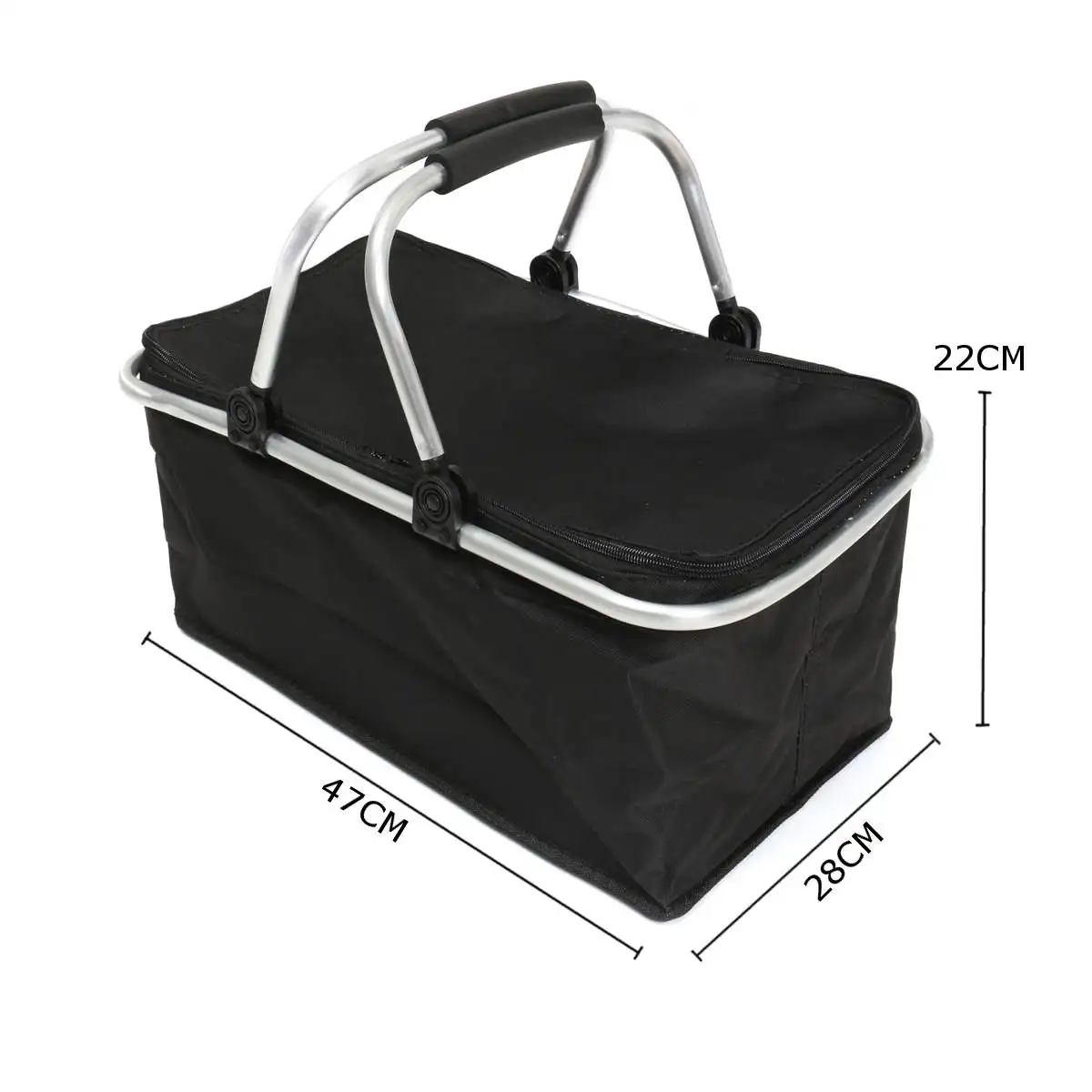 46 см x 28 см x 24 см 30 л складной для пикника, кемпинга, изолированный кулер, крутой корзина для хранения, сумка, коробка, наружные сумки для пикника