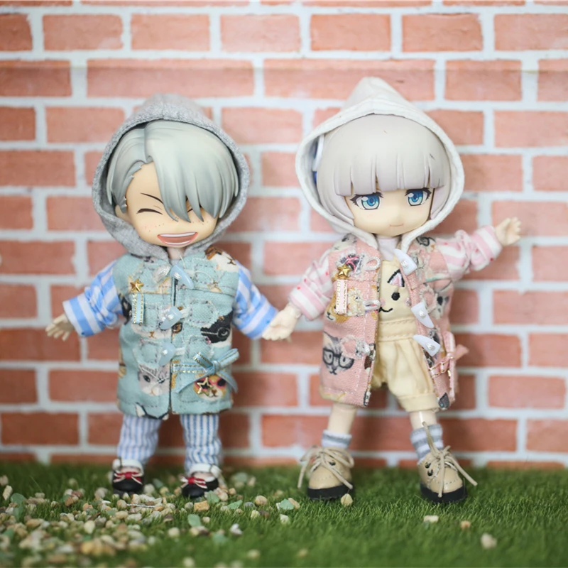 

obitsu11 doll ob11 doll beauty knot pig 1/12 BJD clay handle can wear a cat coat doll clothes doll accessories