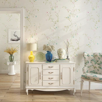 

100x53cm Floral Embossed Non-woven Wallpaper For DIY Home Bedroom Living Room TV Wall Background Decoration