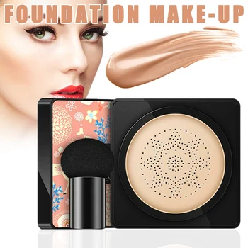 

Air Cushion BB Cream Waterproof Brighten Concealer Foundation Mushroom Sponge LDO99