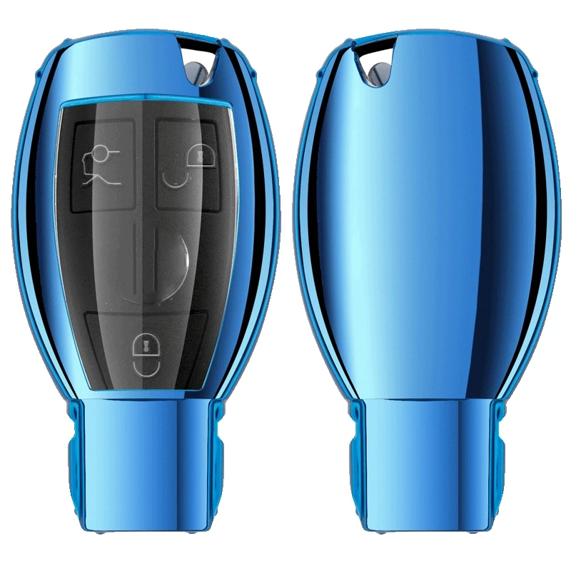 

New Car styling soft TPU Car Key Cover Case Shell For Mercedes Benz C Class W205 GLC GLA Car Accessories Protective key bag
