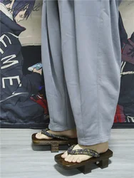 Summer Man Slipper Japanese Geta Wooden Clogs Flip Flops Home Slipper Anime Samurai Cosplay Shoes Thick Bottom Platform Sandals