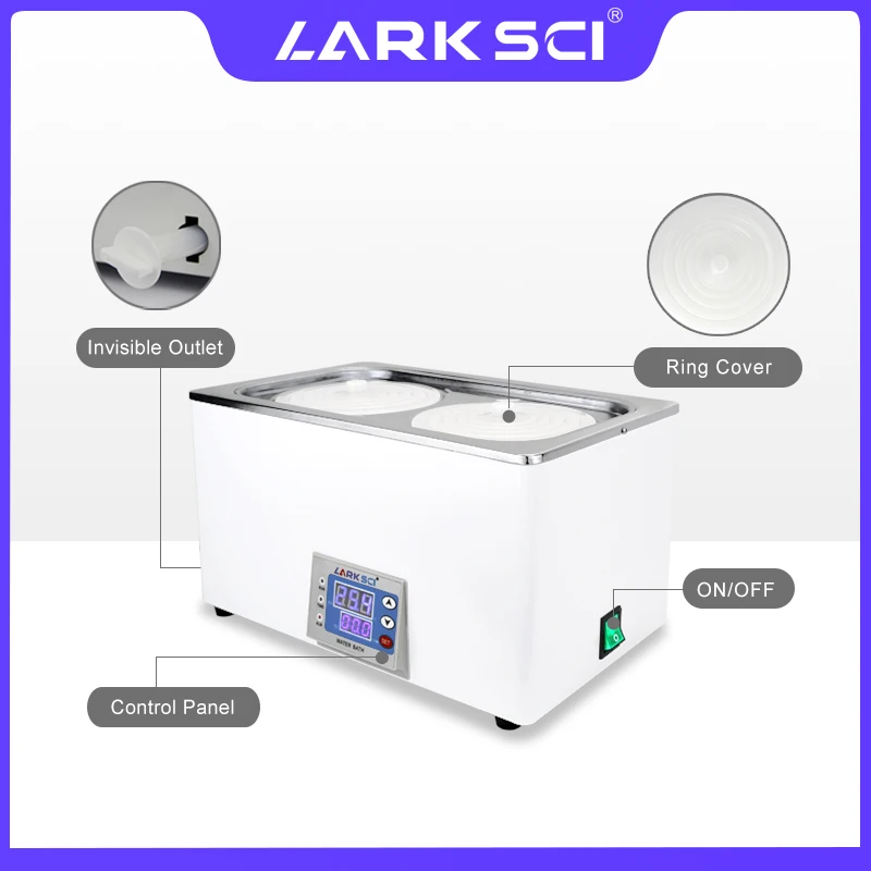 Larksci digital display water bath heater Laboratory 6 4 2 1 Hole 220v 110v Lab equipment