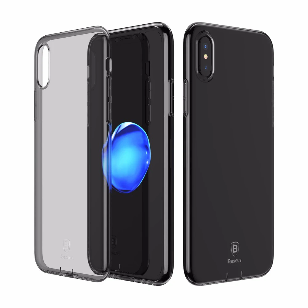 Ультратонкий чехол Baseus из ТПУ для iPhone Xs 11 грязеотталкивающий Прозрачный мягкий
