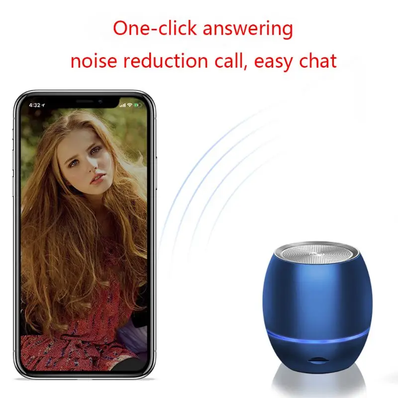 C2 мини беспроводной Bluetooth динамик Поддержка TF карта встроенный микрофон для iPhone iPad BlackBerry Мобильные телефоны Samsung устройства