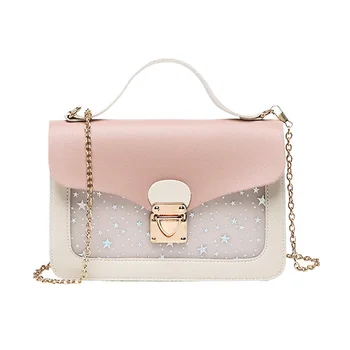 

Women Mini Small Square Pack Shoulder Bag Fashion Star Sequin Designer Messenger Crossbody Bag Clutch Wallet Handbags